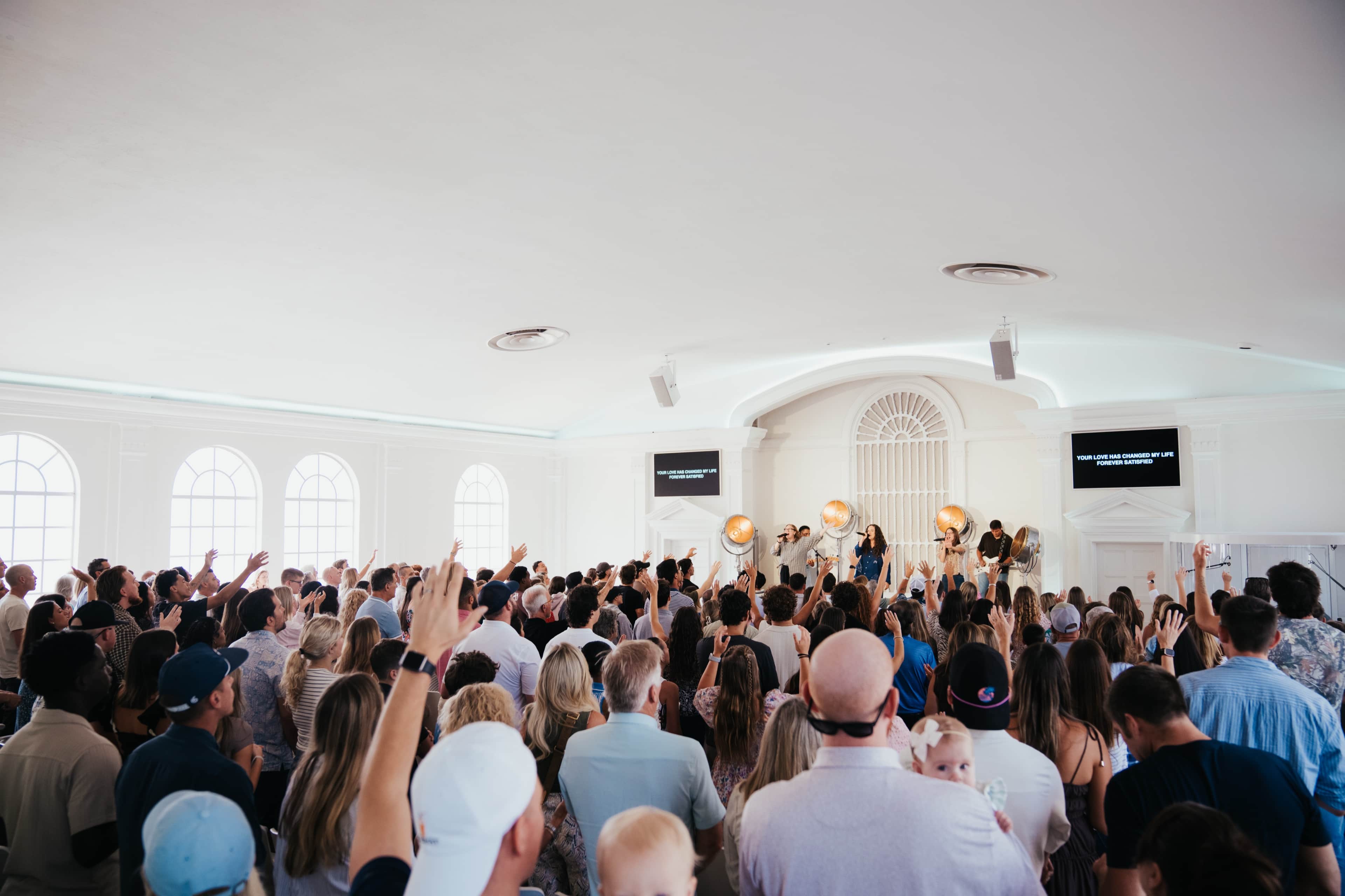 The Sunday gathering worshiping together at Harbour Church